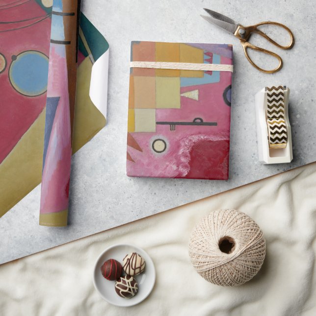 Papier Cadeau Rouge intense de Wassily Kandinsky (Artisanat)