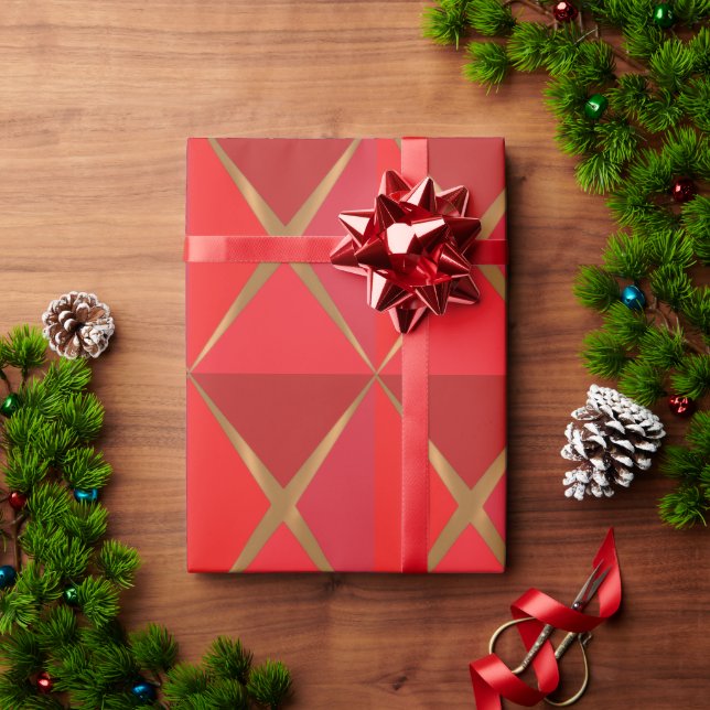 Papier Cadeau Rouge Joyoux Noel (Cadeau de vacances)