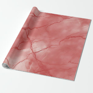 Papier Cadeau Rouge marbré