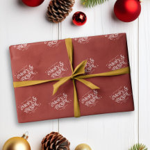 Rouge minimaliste Joyeux et Noël brillant