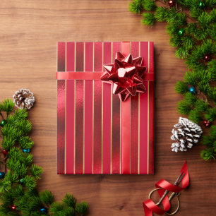 Papier Cadeau Rouge/Or trié