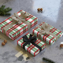 Rouge vert blanc Plaid En vichy À damiers Noël