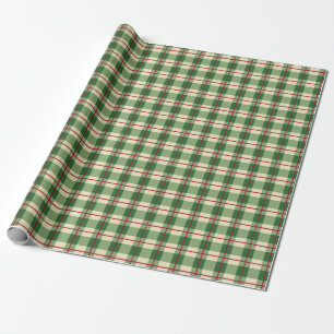 Papier Cadeau Rouge Vert Plaid Noël Check Plaid Cadeau Wrappin