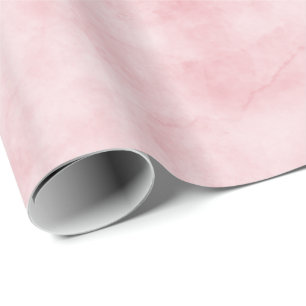 Papier Cadeau Rougissent assez l'aquarelle rose