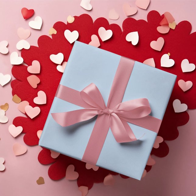 Papier Cadeau Rouleau de papier d'enveloppement bleu glace (Créateur téléchargé)