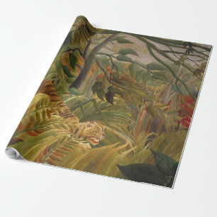 Papier Cadeau Rousseau Jungle Tropical Tiger Art