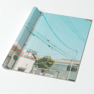 PAPIER CADEAU ROUTE PRÈS DE LA MAISON