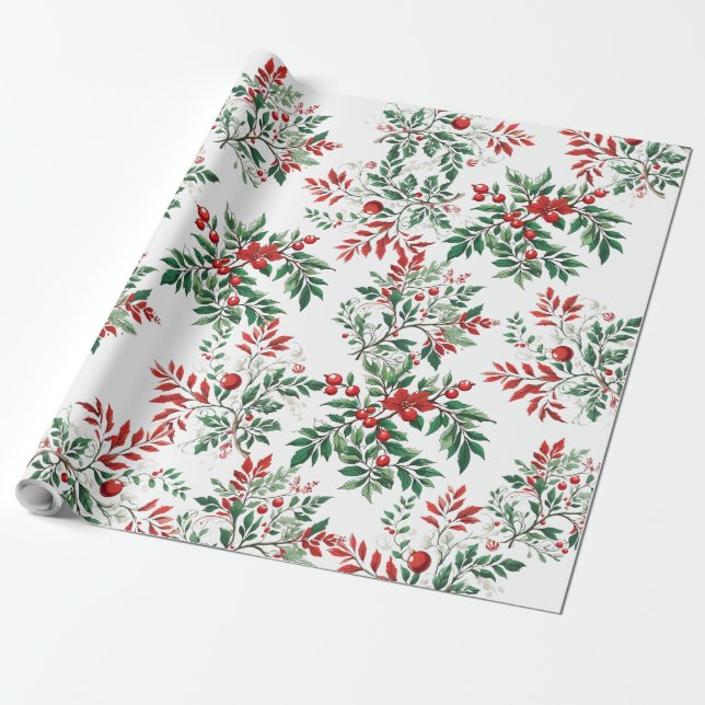 Papier Cadeau Rowan de Noël (Déroulé)