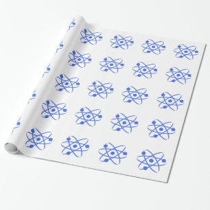 Papier Cadeau Royal Blue Atom