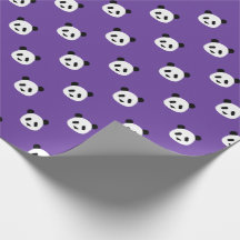 Royal Purple - Motif Panda minimaliste
