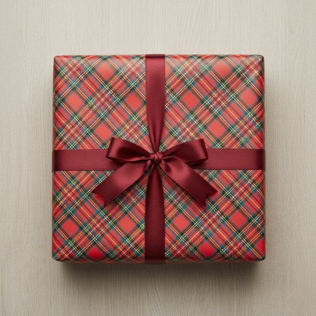 Papier Cadeau Royal Stewart Tartan (Royal Stewart Tartan Wrapping Paper)