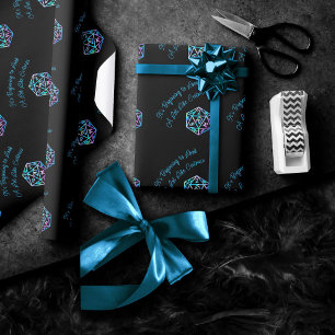 Papier Cadeau RPG Critmas   Holo Retro Tabletop Role Player Dice