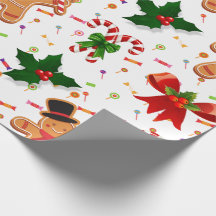 Ruban de bonbons de Noël au pain d'épice