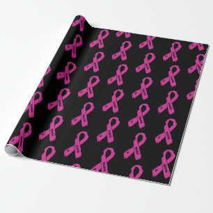 Papier Cadeau Ruban déchiré / Badass...Cancer du sein