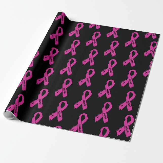 Papier Cadeau Ruban déchiré / Badass...Cancer du sein (Déroulé)