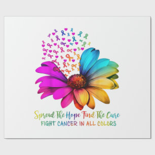 Papier Cadeau Rubans Fleur de Toutes et Chaque Couleur pour lutt