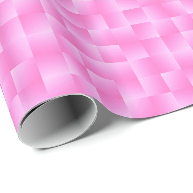 Papier Cadeau Rubans satinés - Orchidée rose (Coin rond)