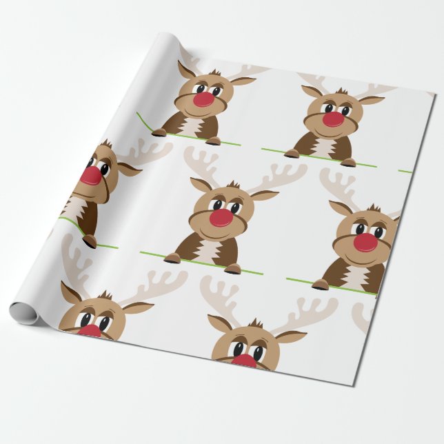 Papier Cadeau Rudolph (Déroulé)