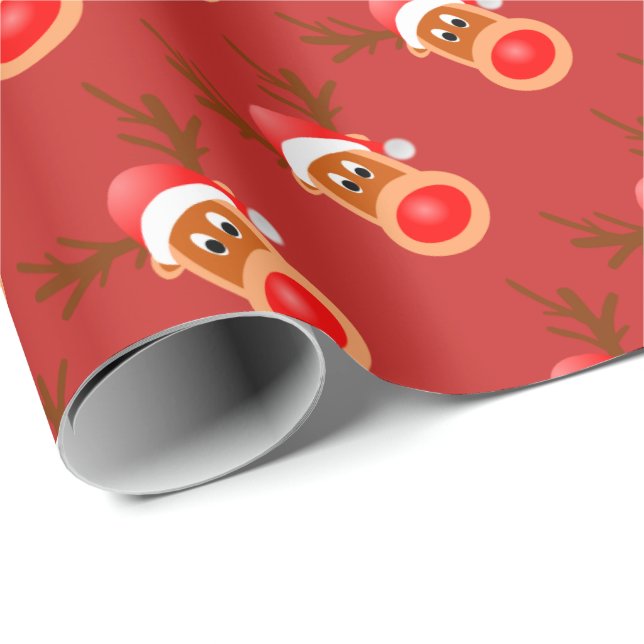 Papier Cadeau Rudolph (Coin rond)