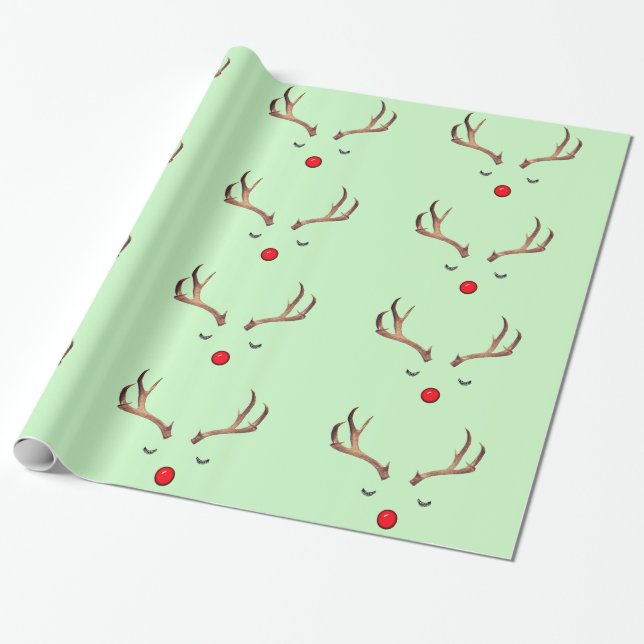 Papier Cadeau Rudolph 6 Papier d'enveloppement (Déroulé)