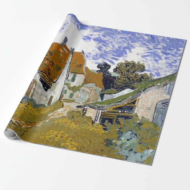Papier Cadeau Rue de Vincent van Gogh dans l'Auvers-sur-Oise (Déroulé)