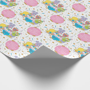 Papier Cadeau Rue Sésame Premier anniversaire du bébé