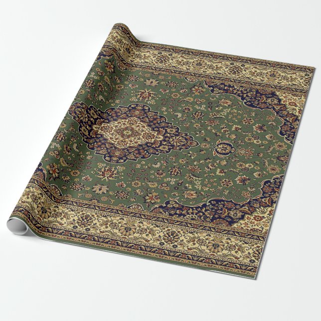 Papier Cadeau Rug turc oriental persan (Déroulé)
