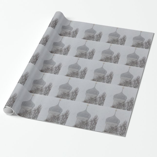 Papier Cadeau Russe Blizzard (Déroulé)