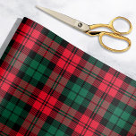 Papier Cadeau Rustic Red and Green Tartan Plaid Holiday<br><div class="desc">This classic holiday wrapping paper design features a rustic red and green black watch Scottish tartan plaid patterned background.</div>