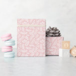 Papier Cadeau Rustique Élégant Botanique Feuilles rose pâle<br><div class="desc">Ce joli design de papier d'emballage présente un motif de feuilles dessinés à la main sur un élégant arrière - plan rose...  Un choix merveilleux pour de nombreuses occasions !</div>