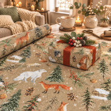 Rustique Kraft Tout Woodland & Renard Arctique