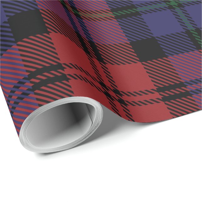 Papier Cadeau Rustique Plaid Classic MacLachlan Tartan (Coin rond)