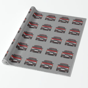 Papier Cadeau Saab 900 turbo (rouge)