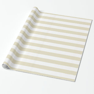 Papier Cadeau Sable Beige Blanc XL Grandes Motifs