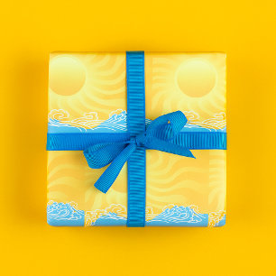 Papier Cadeau Sable Jaune Et Océan