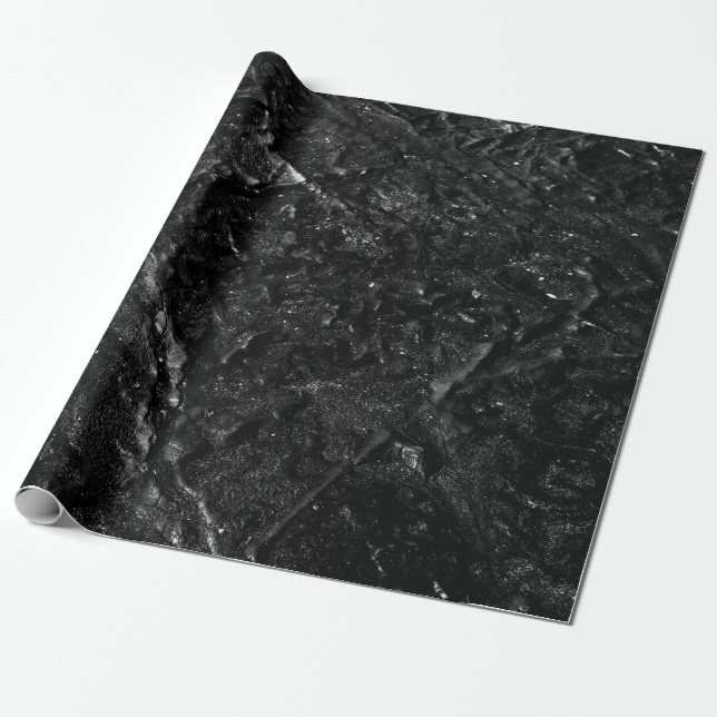 Papier Cadeau Sable noir (Déroulé)