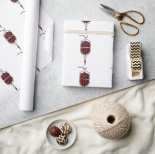 Papier Cadeau Sac IV Roses Rouges – Symbole d'Amour et de Passio