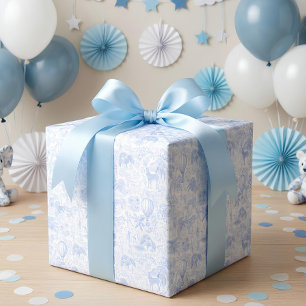 Papier Cadeau Safari Animaux Toile De Jouy