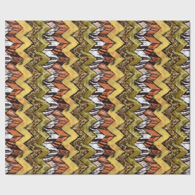 Papier Cadeau Safari de Chevron (Couture)