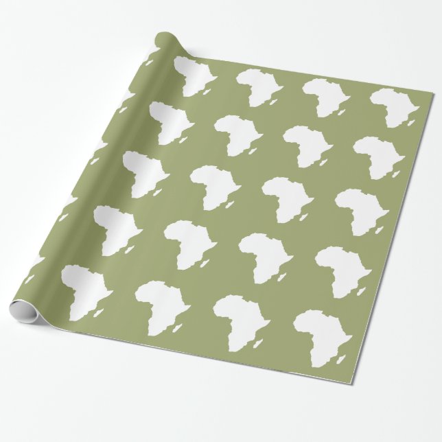 Papier Cadeau Safari Green Audacious Africa (Déroulé)