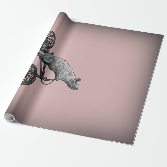 Papier Cadeau Safari humour BMX (Déroulé)