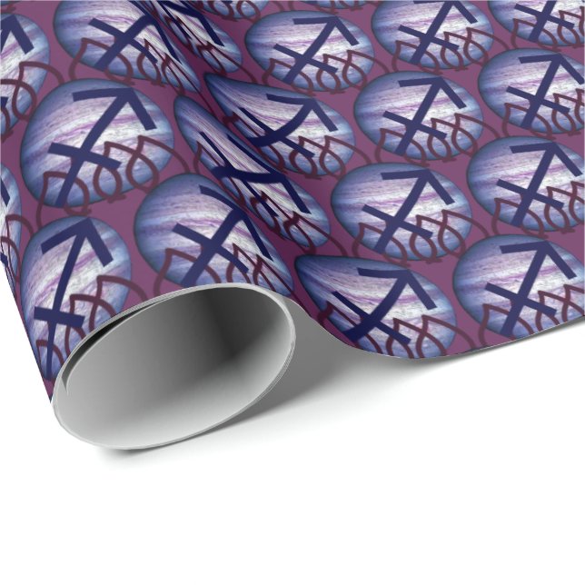 Papier Cadeau Sagittaire (Coin rond)