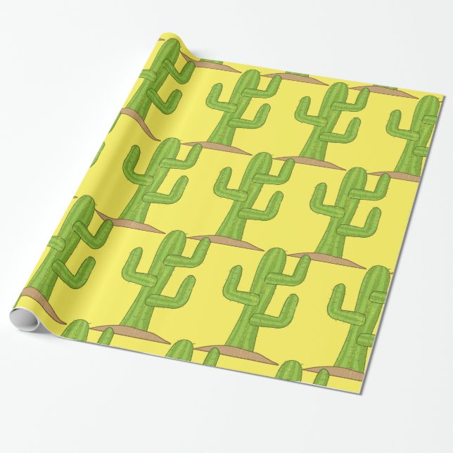 Papier Cadeau Saguaro Cactus Thunder_Cove (Déroulé)