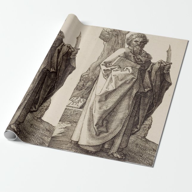 Papier Cadeau Saint Barthélemy l'Apôtre Beaux-Arts (Déroulé)