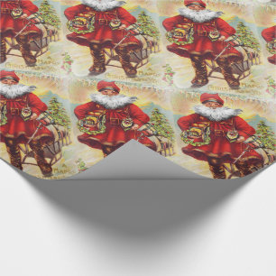 Papier Cadeau Saint du 19ème siècle Nicholas