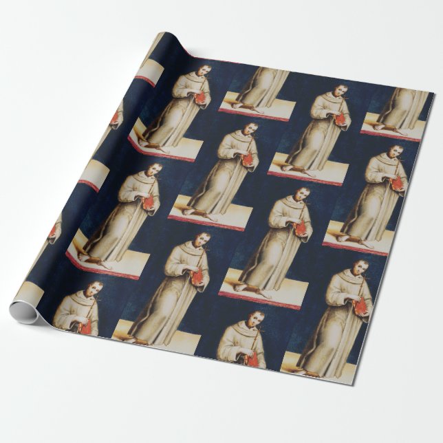 Papier Cadeau Saint François d'Assise par Raphaël Art de la Rena (Déroulé)