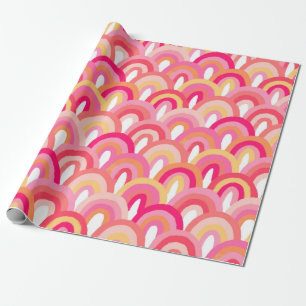 Papier Cadeau Saint-Jacques japonaises sans soudure motif, pluie