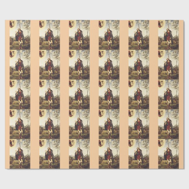 Papier Cadeau Saint Roch par Francesco Francia  (Plat)