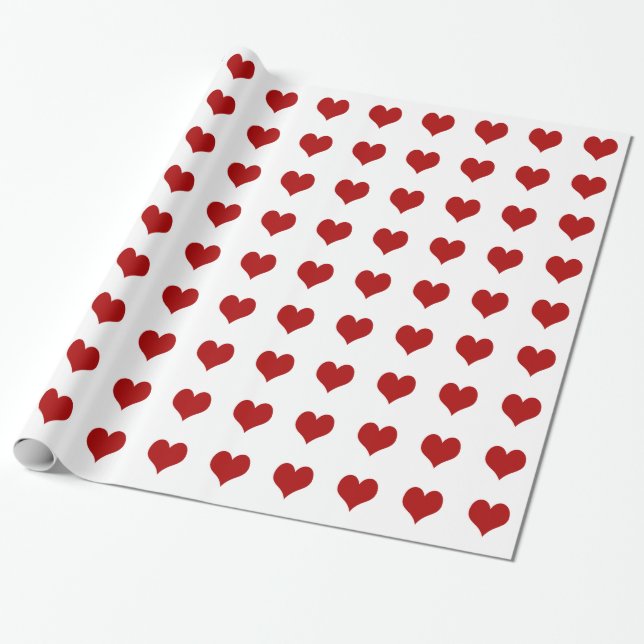 Papier Cadeau Saint Valentin Coeur (Déroulé)