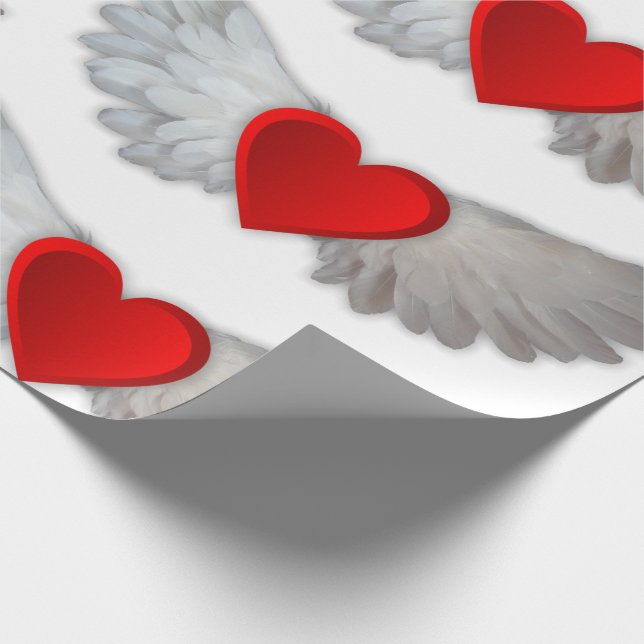 Papier Cadeau Saint-Valentin, coeur doux envelopper papier (Coin)